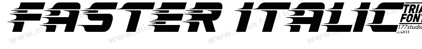 FASTER Italic字体转换
